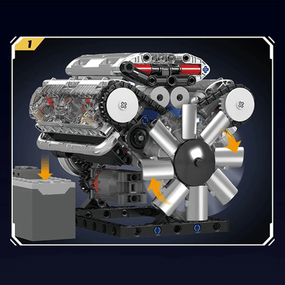 Motorised V8 Engine 534pcs mySite