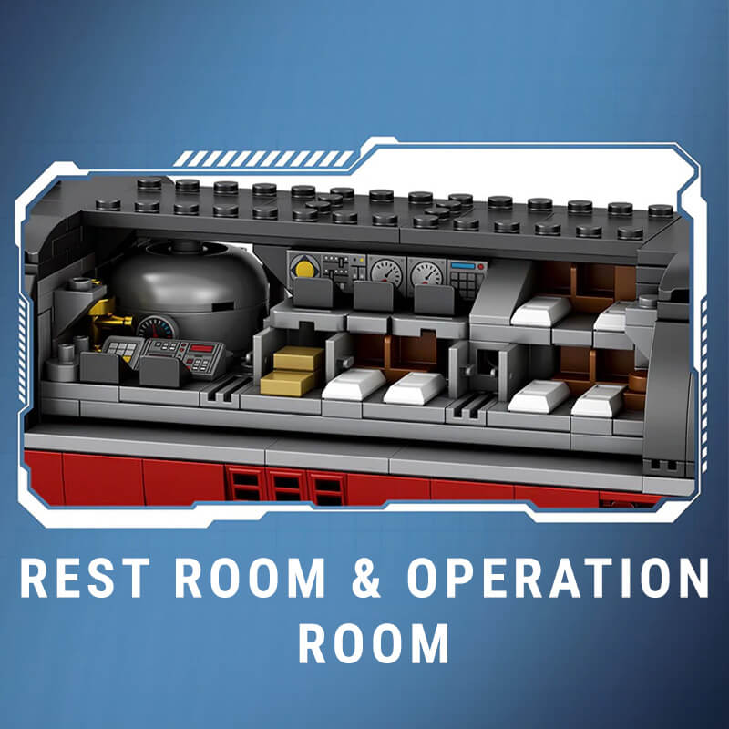 Project 941 Akula Nuclear Submarine 2894Pcs - RBrickstem®