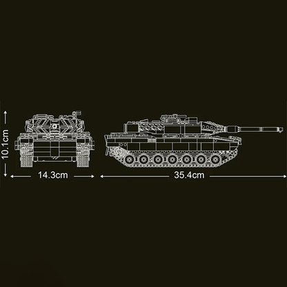 Remote Controlled Leopard Tank 1090pcs mySite