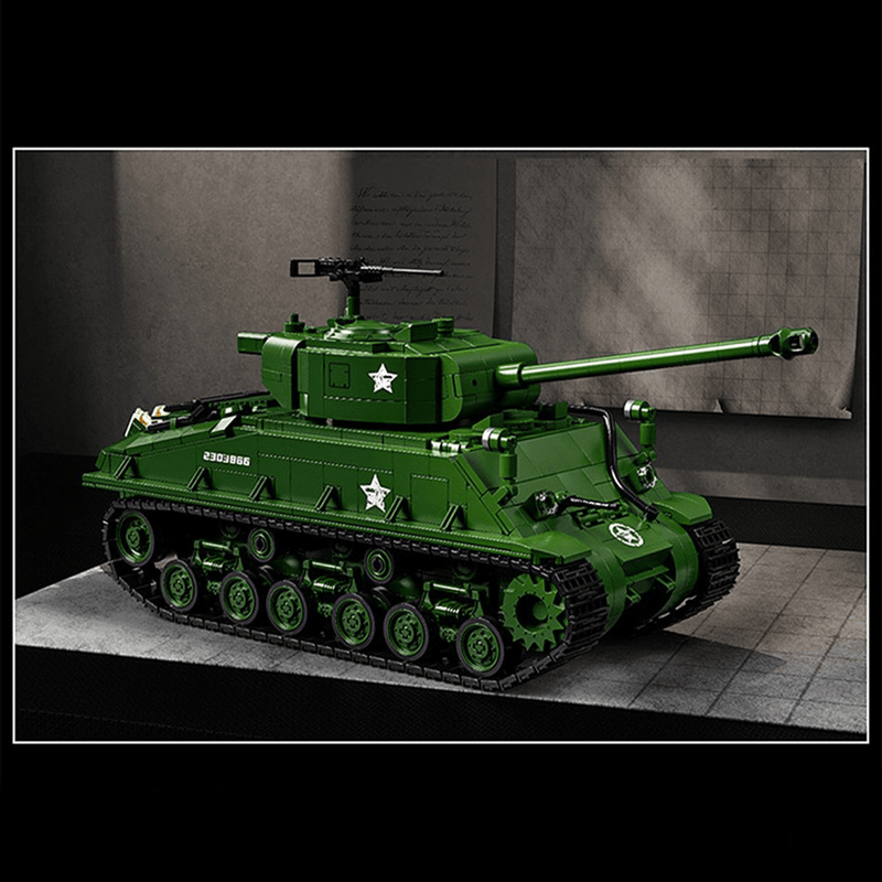 M4 Sherman Tank 1681PCS - RBrickstem®