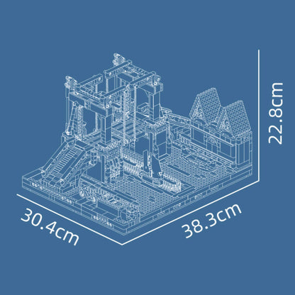 Motorised Nordic Town Drawbridge 2065PCS - RBrickstem®