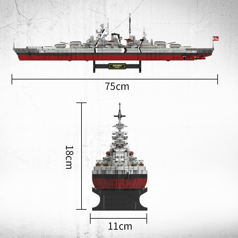 Bismarck Battleship 2080pcs mySite