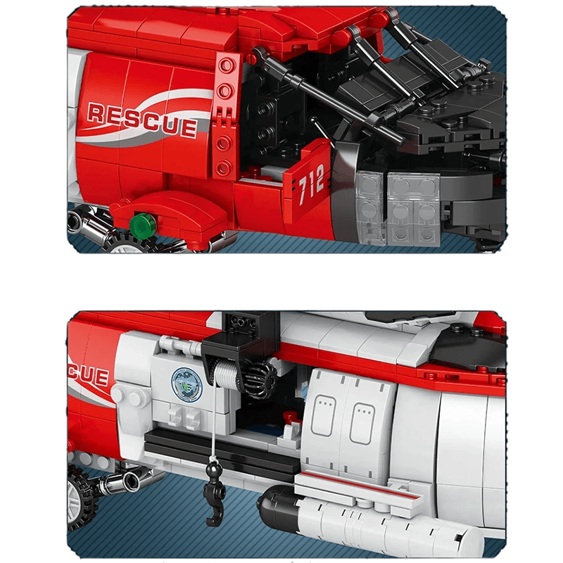 HH-60J Search And Rescue Aircraft 1136pcs mySite