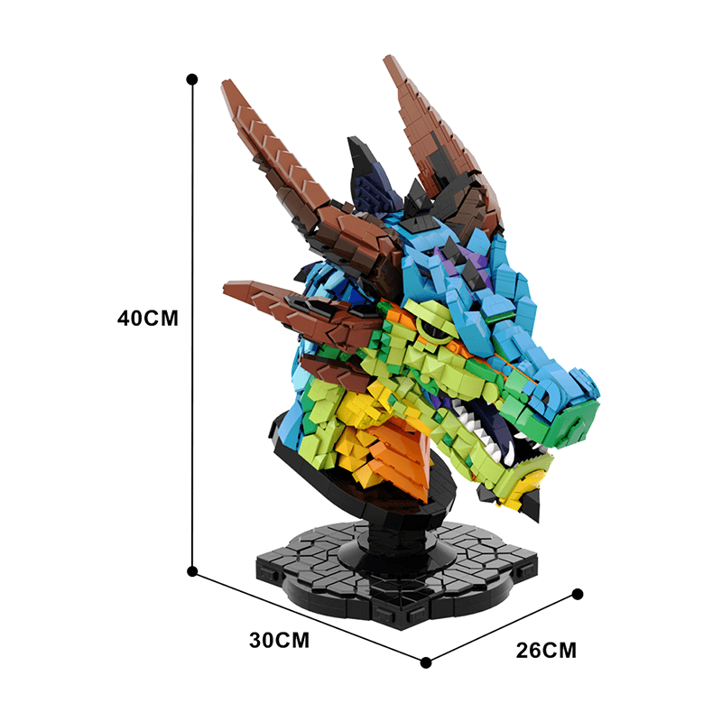 Rainbow Dragon Head 2581pcs mySite