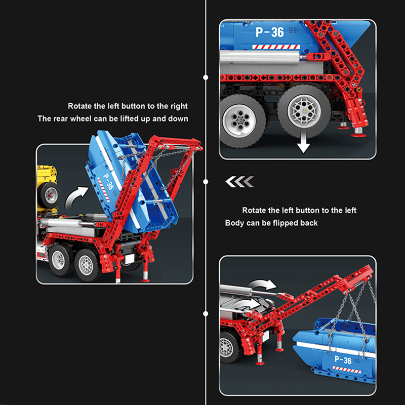 Remote Controlled Skip Dump Truck 1917pcs mySite