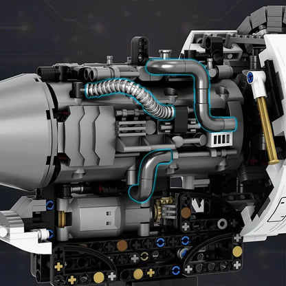 Aircraft Jet Turbine 1785Pcs - RBrickstem®