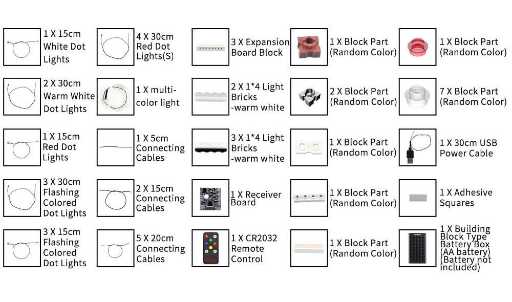 Briksmax 2.0 Light Kit For Holiday Main Street 10308 BriksMax