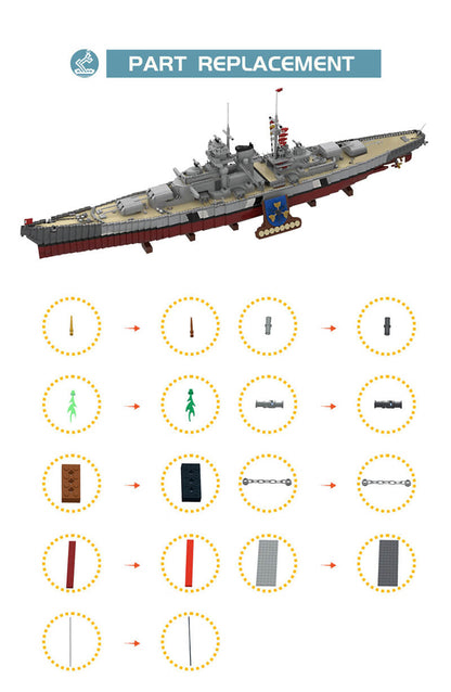 The Ultimate German Battleship Bismarck 9544pcs - RBrickstem®