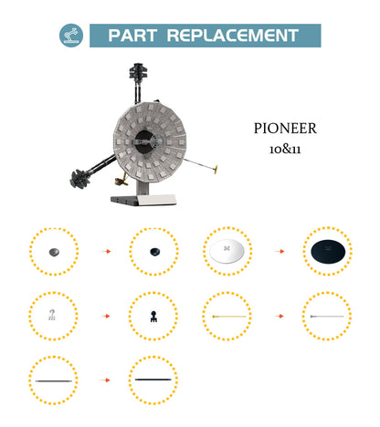 Pioneer 10 & 11 Spacecraft 1543pcs mySite