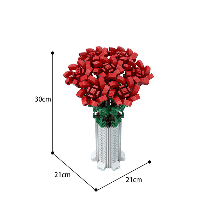 Flower Bouquet with Vase 443pcs mySite