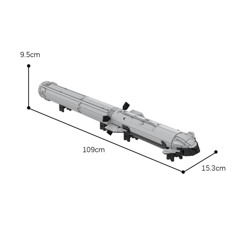 S24/B7 109cm Starship & Super Heavy 3185pcs mySite