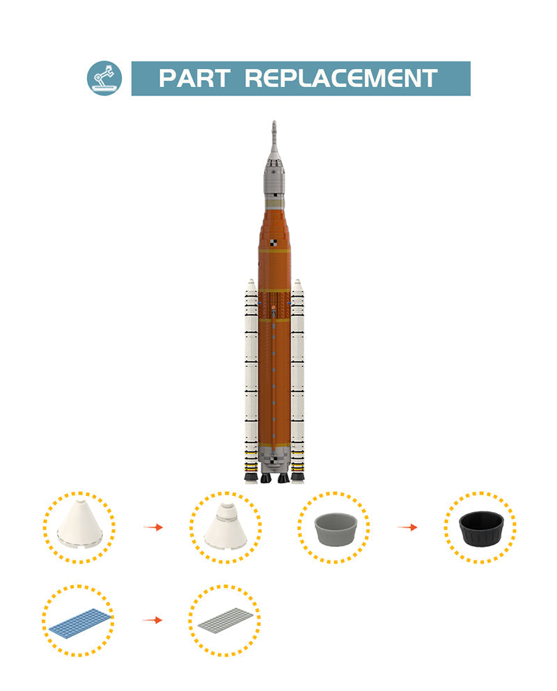 Artemis Space Launch System 2384pcs mySite