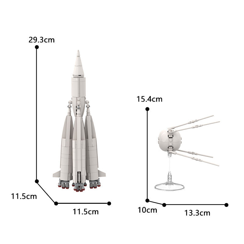 Sputnik 1 & R-7 rocket 8K71PS M1-1PS 541pcs mySite