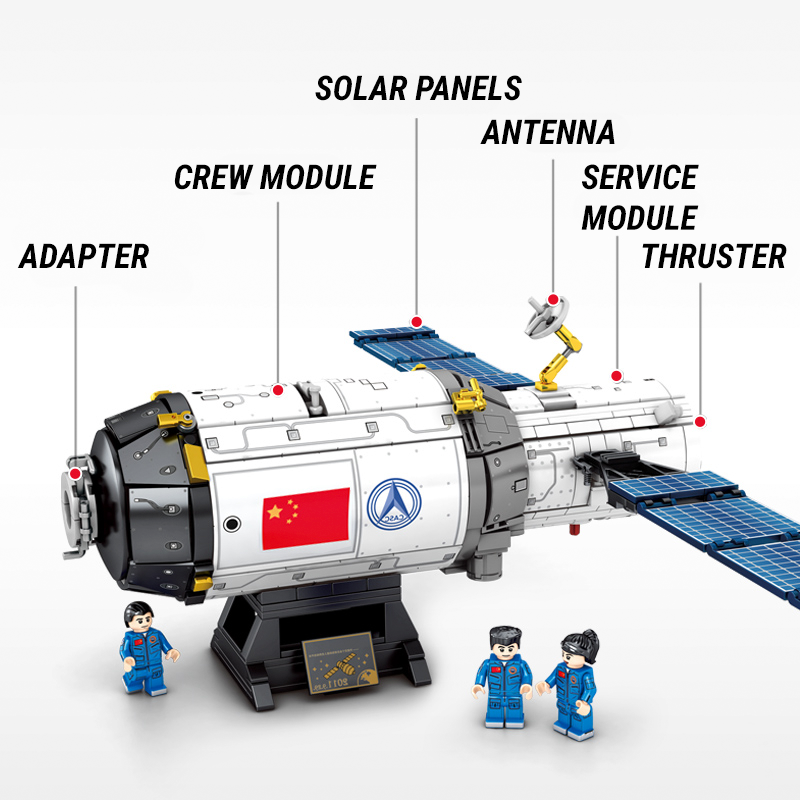 Tiangong 1 Spacecraft 1001pcs mySite