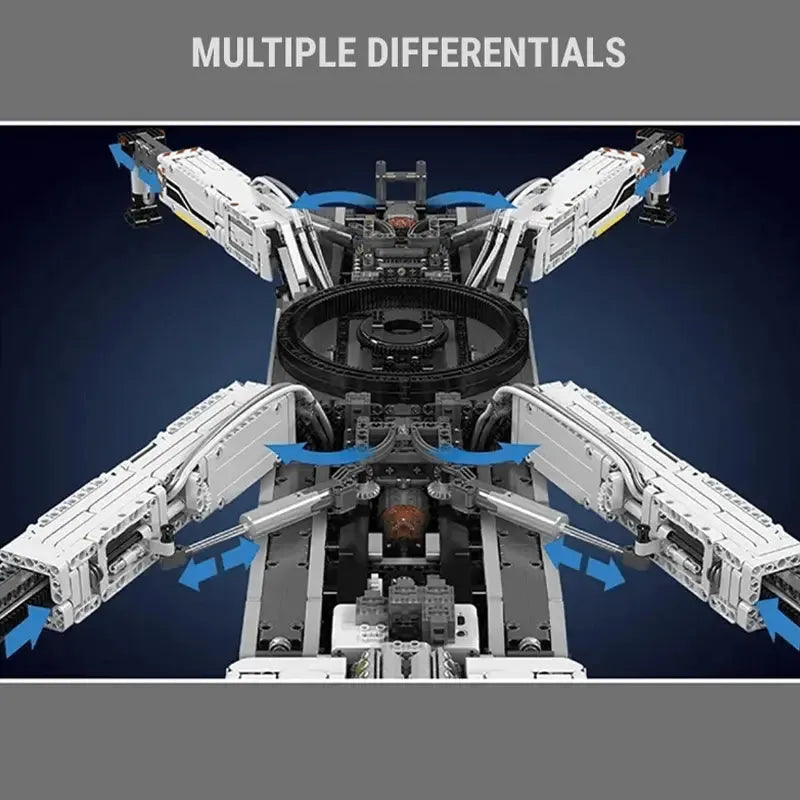 Heavy Duty Remote Controlled Crane V2 8505pcs