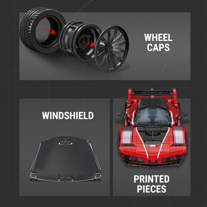 Prancing Horse Track Hypercar 1046Pcs