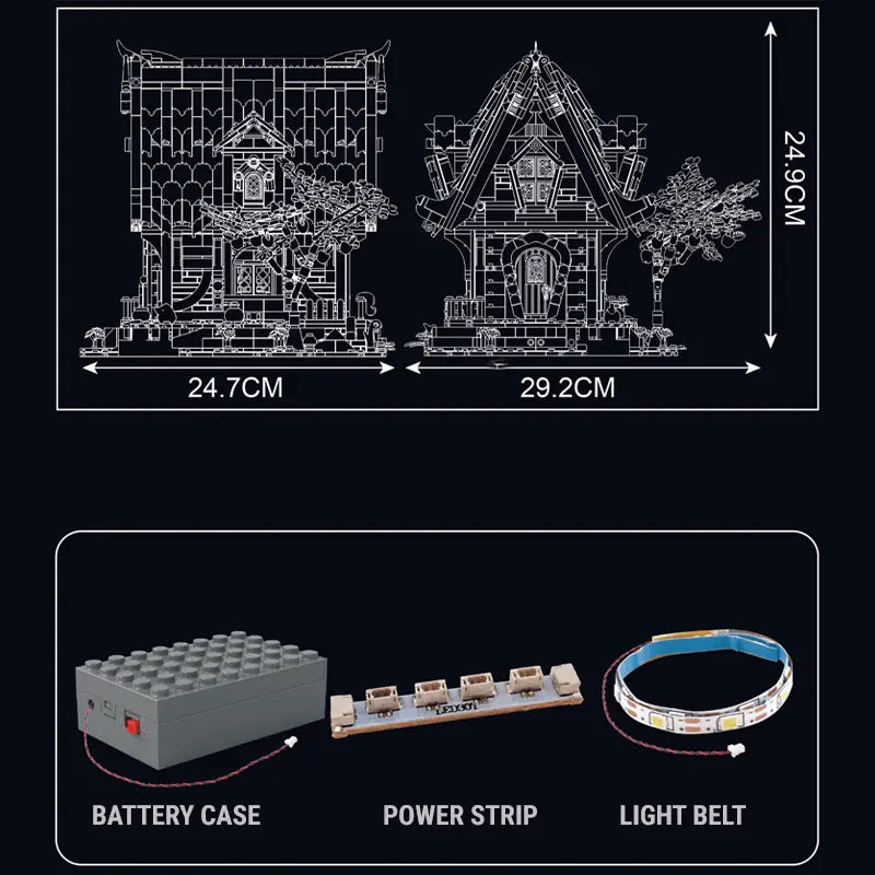 Medieval Wooden Cabin 2191pcs