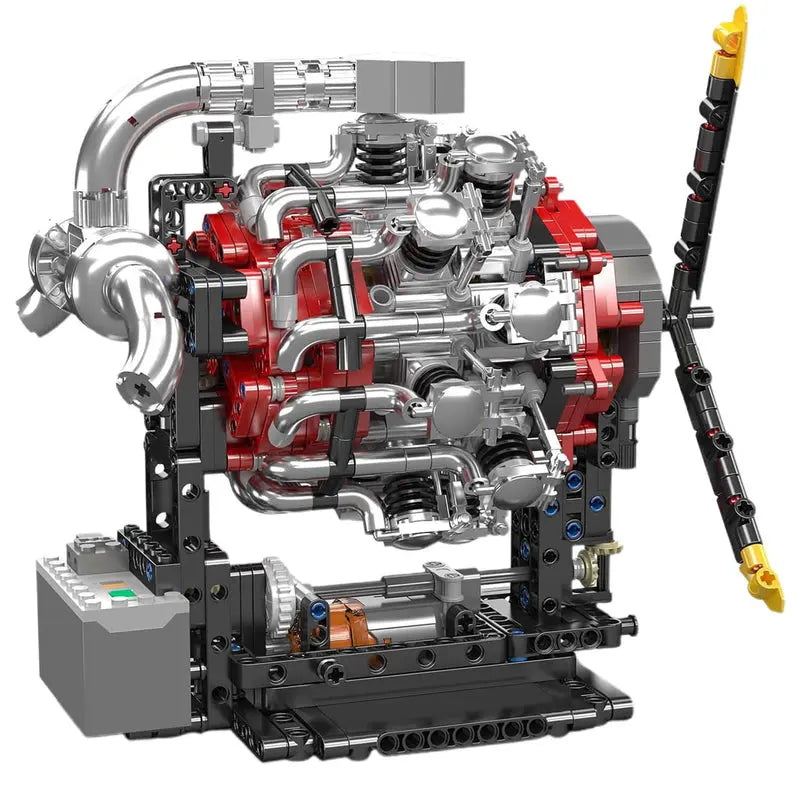 Motorised Radial Aircraft Engine 1146pcs - RBrickstem®