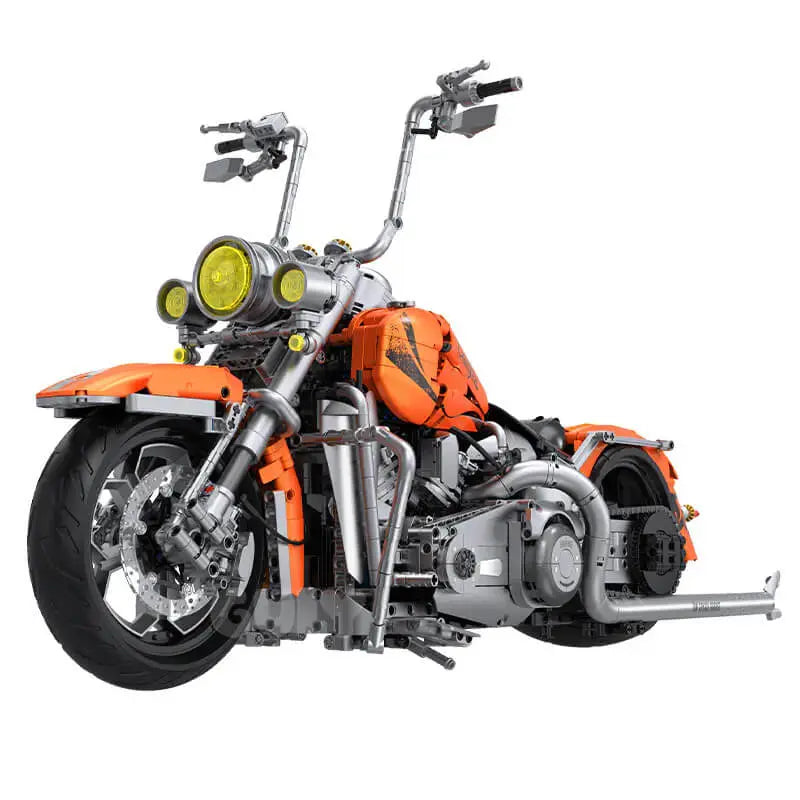 Orange Flame Heavy-Duty Bike 2391pcs - RBrickstem®
