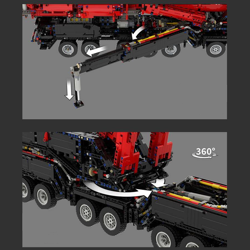 Red Edition Remote Controlled Crane 9176pcs mySite