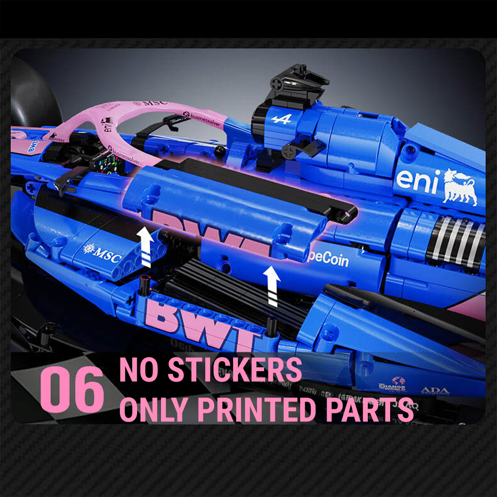 The BWT Alpine Formula One Team Car 2172Pcs
