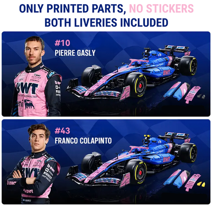 The BWT Alpine Formula One Team Car 2172Pcs