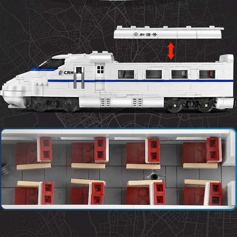 Remote Controlled Passenger Train 1808pcs mySite