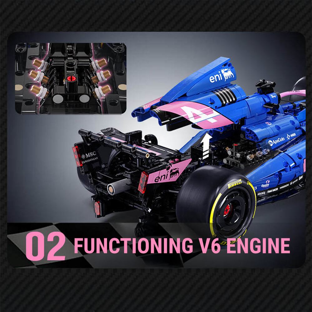 The BWT Alpine Formula One Team Car 2172Pcs