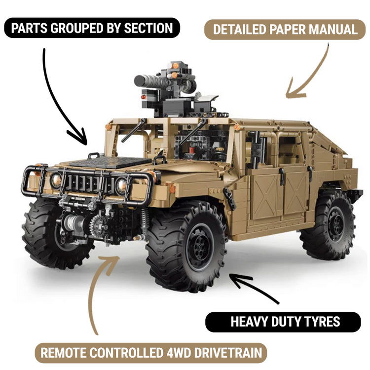 REMOTE CONTROLLED HUMVEE 3934PCS - RBrickstem®