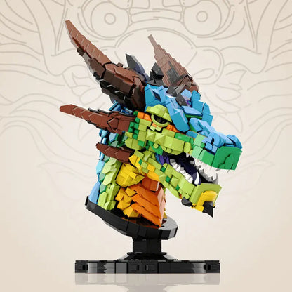 Rainbow Dragon Head 2581pcs