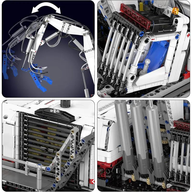 Remote Controlled Pneumatic Claw Excavator 4194Pcs - RBrickstem®