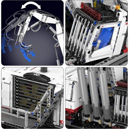 Remote Controlled Pneumatic Claw Excavator 4194Pcs - RBrickstem®