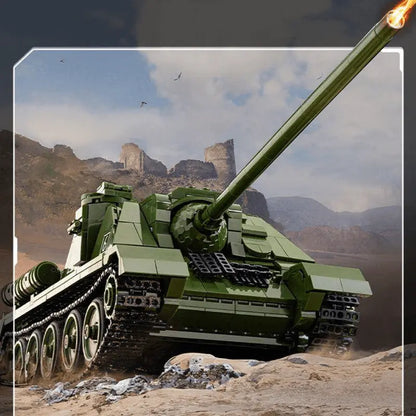 Remote Controlled SU-100 Tank Destroyer 1700pcs