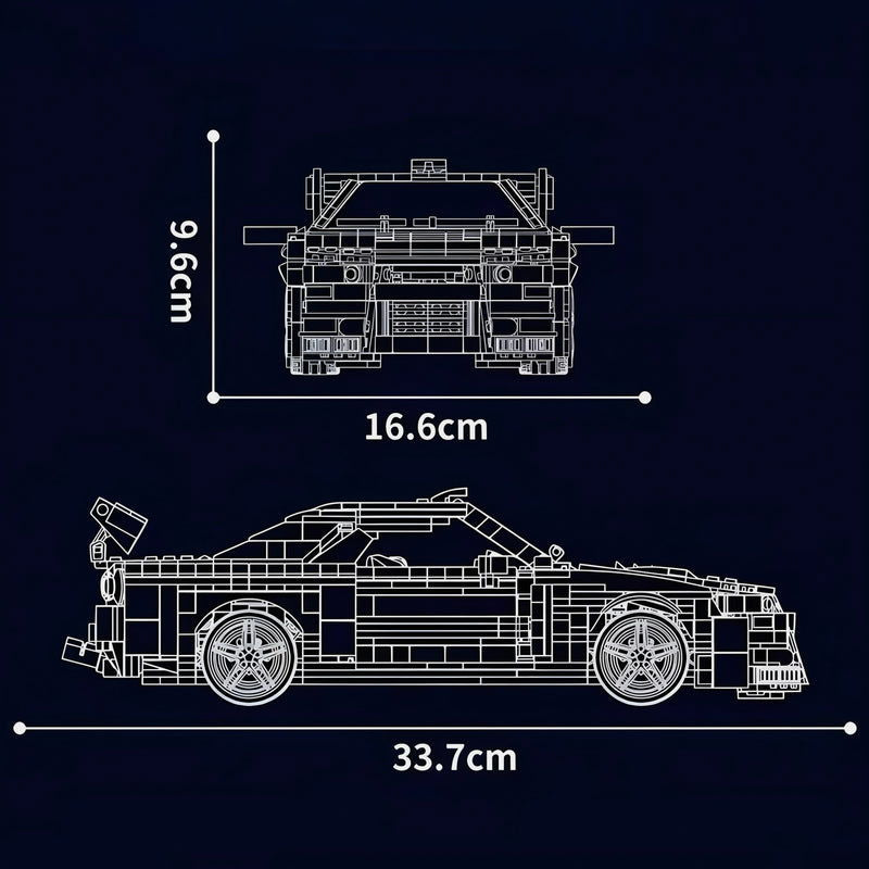 SKYLINE GTR R34 | 1472PCS - RBrickstem®