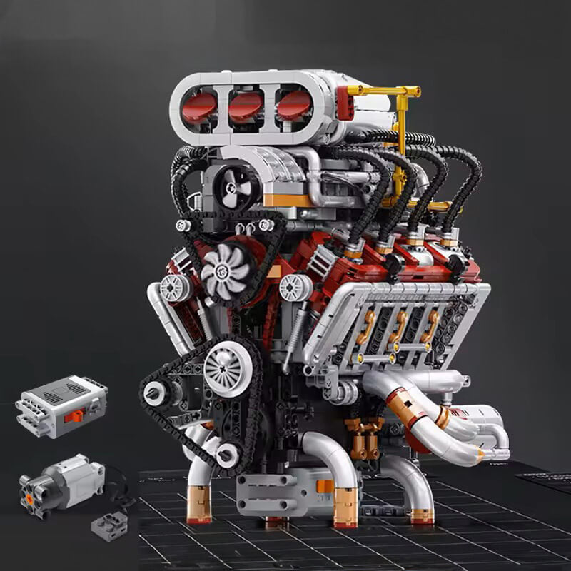 Supercharged V8 American Engine 2346Pcs - RBrickstem®
