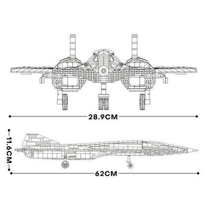 SR-72 RECONNAISSANCE AIRCRAFT 2070PCS - RBrickstem®