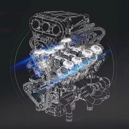 Supercharged V8 American Engine 2346Pcs - RBrickstem®