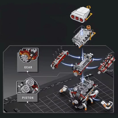Supercharged V8 American Engine 2346Pcs - RBrickstem®