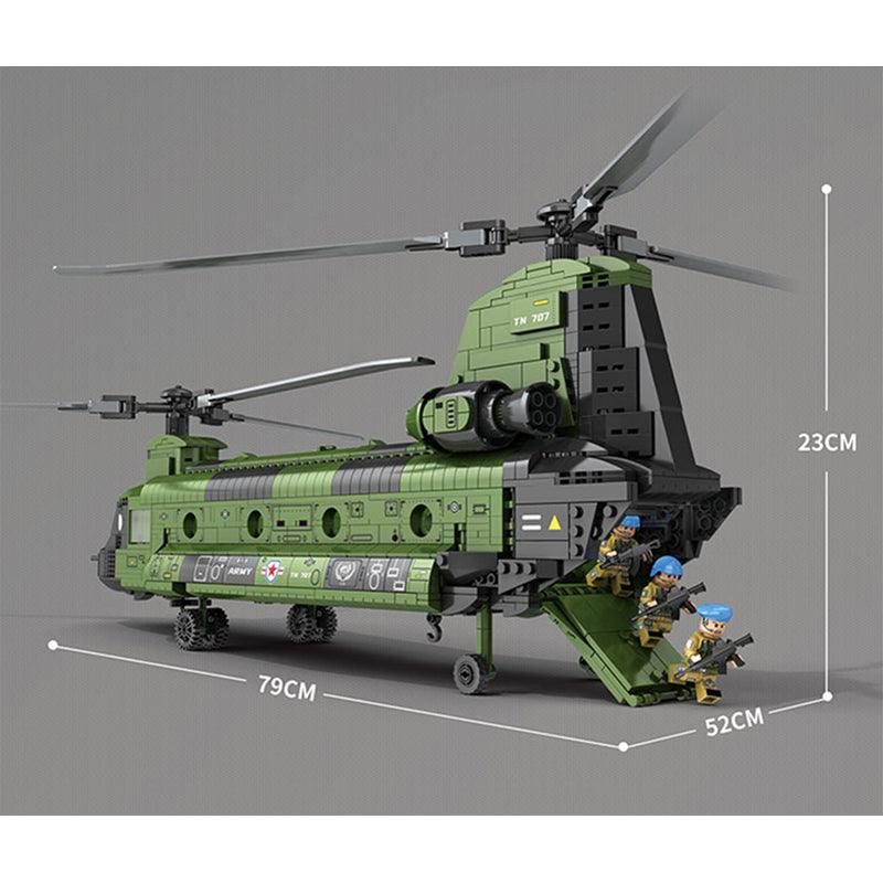 TRANSPORT HELICOPTER 1621PCS - RBrickstem®