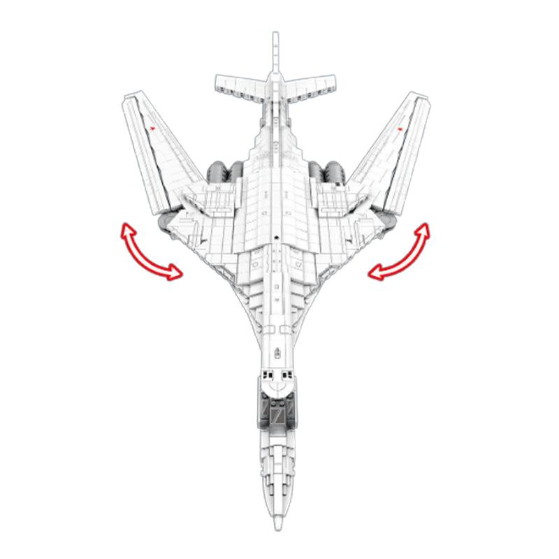 TU-160 STRATEGIC BOMBER 1597PCS - RBrickstem®