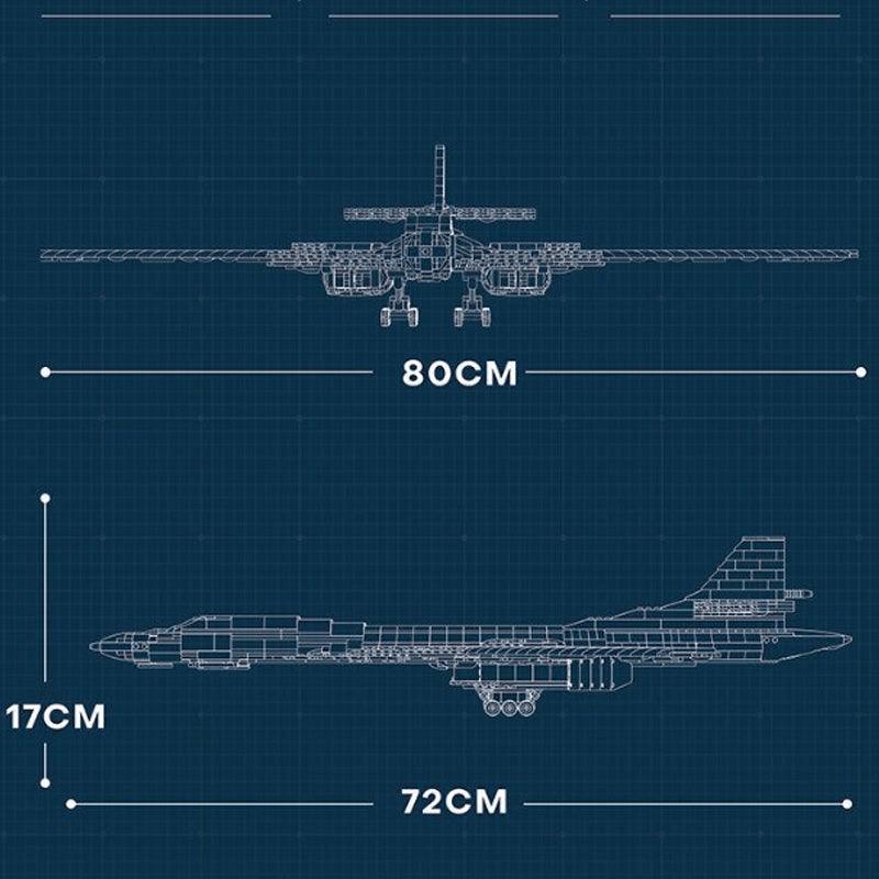 TU-160 STRATEGIC BOMBER 1597PCS - RBrickstem®