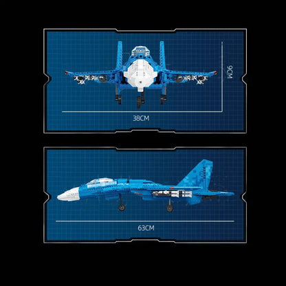The 63cm SU-35 Fighter 1529pcs