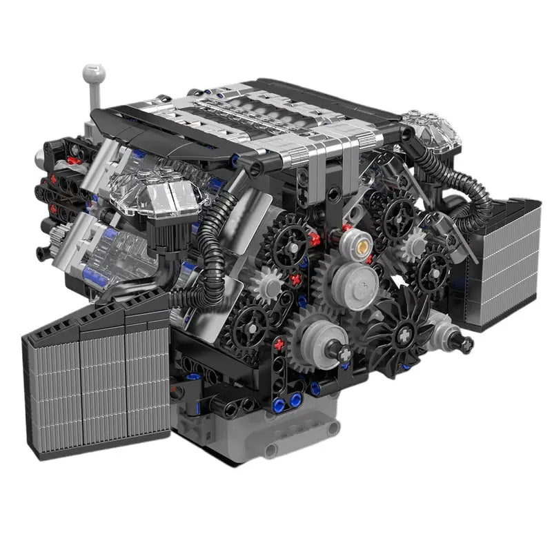 Twin Turbo W12 German Engine 870pcs - RBrickstem®