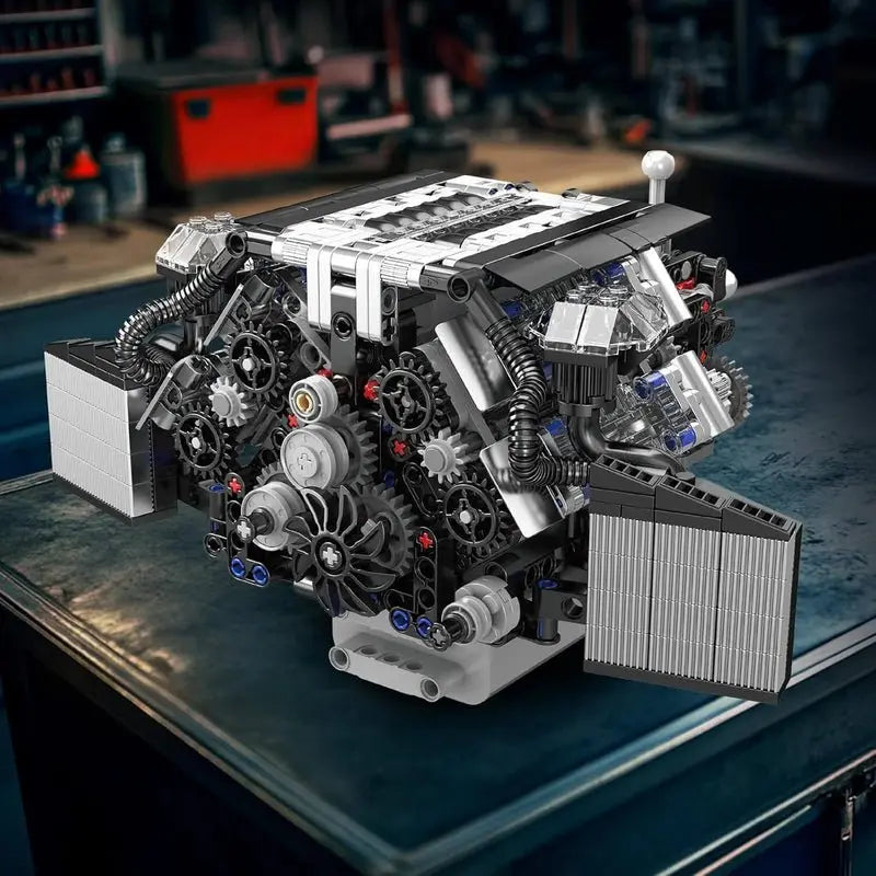 Twin Turbo W12 German Engine 870pcs - RBrickstem®