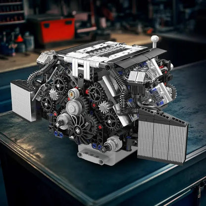 Twin Turbo W12 German Engine 870pcs - RBrickstem®