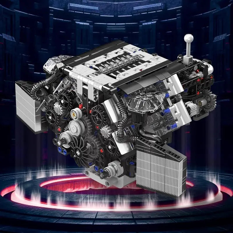 Twin Turbo W12 German Engine 870pcs - RBrickstem®