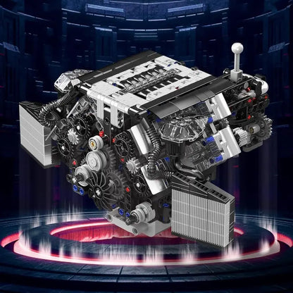Twin Turbo W12 German Engine 870pcs - RBrickstem®