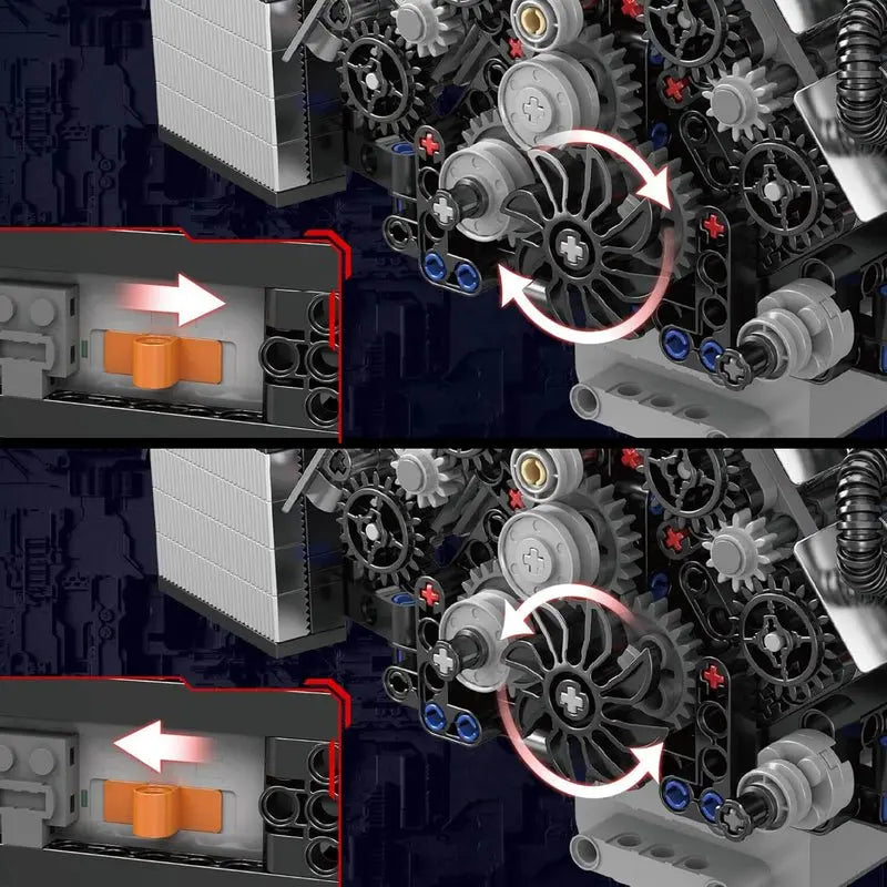 Twin Turbo W12 German Engine 870pcs - RBrickstem®