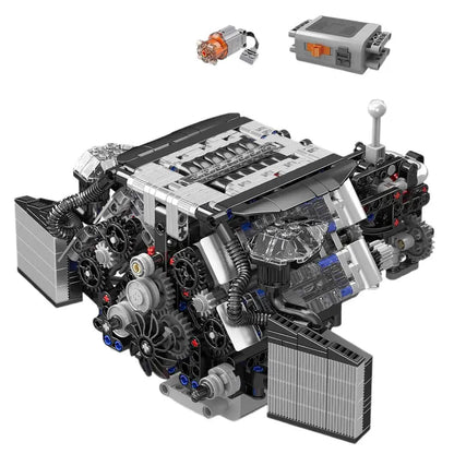 Twin Turbo W12 German Engine 870pcs - RBrickstem®