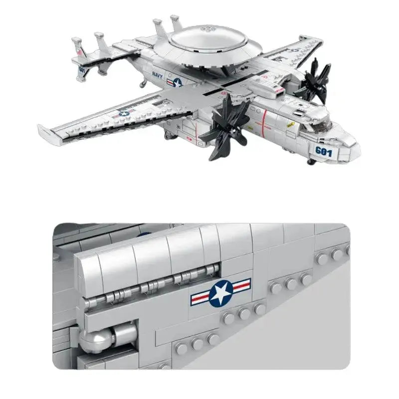 USN E-2C Hawkeye Airplane 1600 Pcs
